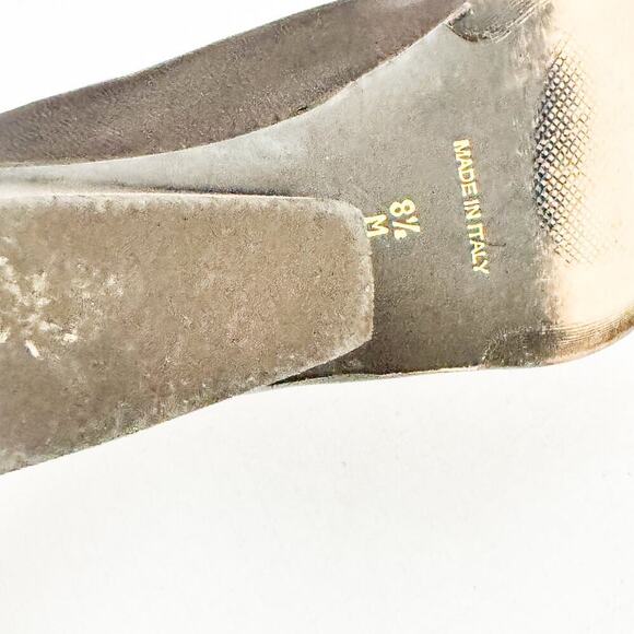 Sesto Meucci Chocolate Leather Round Toe Heeled Bootie Size 8.5 Italy - Picture 5 of 6